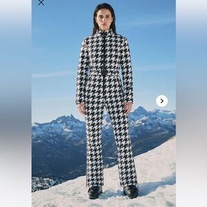 Cross Country Ski Jumpsuit - Black/White